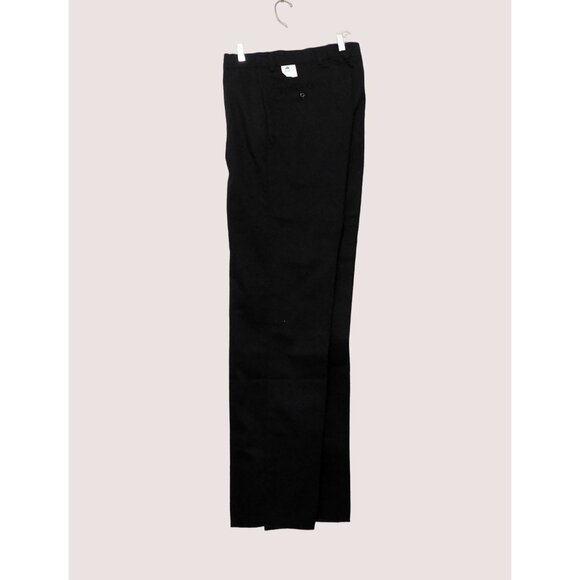 Red Kap Pants Mens 38 Black Slacks Flat Front Unhemmed Casual Streetwear - Picture 3 of 10
